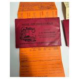 Vintage Fishing Licenses