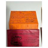 Vintage Fishing Licenses