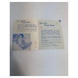 Vintage Manual, Cook Book, & Family Fun Road Trip Book