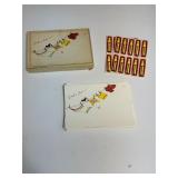 Vintage "Just a line" Stationery Set With Matching Stickers