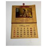 Vintage 1955 Advertising Calendar