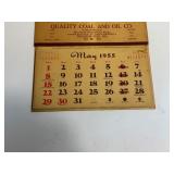 Vintage 1955 Advertising Calendar