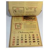Vintage 1955 Advertising Calendar