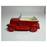 Vintage Haeger Red Convertible with White Interior Planter