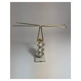 Hollywood Regency Mid Century Modern Bathroom Sink Top Towel Holder