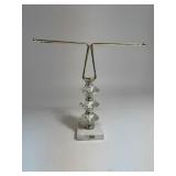 Hollywood Regency Mid Century Modern Bathroom Sink Top Towel Holder