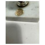 Hollywood Regency Mid Century Modern Bathroom Sink Top Towel Holder
