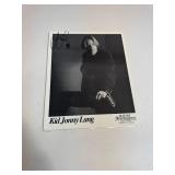 Rare KID JONNY LANG Signed Photo Early 90s Blue Sky Artist Managment Promo B&W Photo
