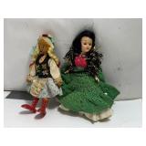 Doll From 50’s & Ethnic Vintage Wooden Peg Doll Folk Art