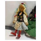 Doll From 50’s & Ethnic Vintage Wooden Peg Doll Folk Art