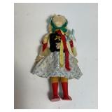 Doll From 50’s & Ethnic Vintage Wooden Peg Doll Folk Art