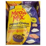 Lot of 4 Meow Mix Original Choice Cat Food Bags, 6.3 lb Each