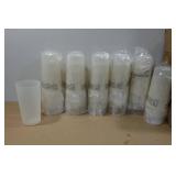 *24* White Plastic Tumbler Cups *24* White Plastic Tumbler Cups