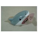 Novelty Magnetic Salt & Pepper Shaker -Shark and Leg Novelty Magnetic Salt & Pepper Shaker -Shark and Leg