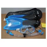 Cressi Adult Rondine Palau Fin Snorkel Set - Fin Size XS/S Cressi Adult Rondine Palau Fin Snorkel Set - Fin Size XS/S