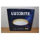 Luxrite 16" LED Brass Double Ring Fixture Luxrite 16" LED Brass Double Ring Fixture