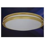 Luxrite 16" LED Brass Double Ring Fixture Luxrite 16" LED Brass Double Ring Fixture