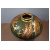 Vintage Asian Heavy Ornate Shogun Vase Vintage Asian Heavy Ornate Shogun Vase