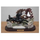 Vintage Woodway Horse Sculpture Vintage Woodway Horse Sculpture