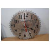 Harvest Welcome Wall Art and 10" Saw Blade Clock Harvest Welcome Wall Art and 10" Saw Blade Clock