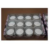 *2* Ashland 12-Packs Filled Glass Votives *2* Ashland 12-Packs Filled Glass Votives
