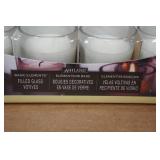 *2* Ashland 12-Packs Filled Glass Votives *2* Ashland 12-Packs Filled Glass Votives