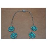 Squash Blossum Turquoise Necklace Squash Blossum Turquoise Necklace