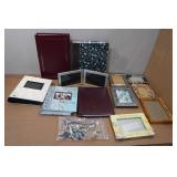 Assorted Picture Frames and Photo Albums and Collectors Spoons Assorted Picture Frames and Photo Albums and Collectors Spoons