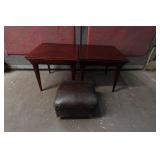Wood Side Tables with Foot Stool Wood Side Tables with Foot Stool