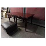 Wood Side Tables with Foot Stool Wood Side Tables with Foot Stool