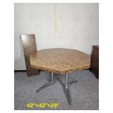 Retro Burle Wood Veneer Mid Century Dining Table Retro Burle Wood Veneer Mid Century Dining Table