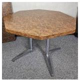 Retro Burle Wood Veneer Mid Century Dining Table Retro Burle Wood Veneer Mid Century Dining Table