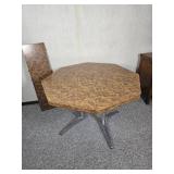 Retro Burle Wood Veneer Mid Century Dining Table Retro Burle Wood Veneer Mid Century Dining Table