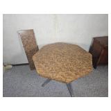 Retro Burle Wood Veneer Mid Century Dining Table Retro Burle Wood Veneer Mid Century Dining Table