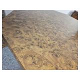Retro Burle Wood Veneer Mid Century Dining Table Retro Burle Wood Veneer Mid Century Dining Table
