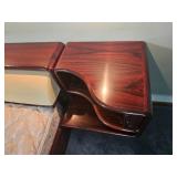 Queen Danish Modern Kibaek Modelfabrik Rosewood Platform Bed and Light Rail Queen Danish Modern Kibaek Modelfabrik Rosewood Platform Bed and Light Rail