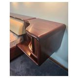 Queen Danish Modern Kibaek Modelfabrik Rosewood Platform Bed and Light Rail Queen Danish Modern Kibaek Modelfabrik Rosewood Platform Bed and Light Rail