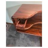 Queen Danish Modern Kibaek Modelfabrik Rosewood Platform Bed and Light Rail Queen Danish Modern Kibaek Modelfabrik Rosewood Platform Bed and Light Rail