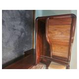 Queen Danish Modern Kibaek Modelfabrik Rosewood Platform Bed and Light Rail Queen Danish Modern Kibaek Modelfabrik Rosewood Platform Bed and Light Rail