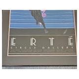 "Beauty & the Beast" Lithograph Circle Gallery Sign by French Art Deco Artist Erté "Beauty & the Beast" Lithograph Circle Gallery Sign by French Art Deco Artist Erté