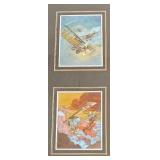 "Dog Fight" Dufex Foil Art Bi-Plane Prints "Dog Fight" Dufex Foil Art Bi-Plane Prints