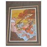 "Dog Fight" Dufex Foil Art Bi-Plane Prints "Dog Fight" Dufex Foil Art Bi-Plane Prints