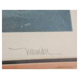 "City on the Cliff" Leonardo Nierman Sign & Number Print Mexican Postwar Modern Artist "City on the Cliff" Leonardo Nierman Sign & Number Print Mexican Postwar Modern Artist