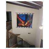 Leonardo Nierman "Twisted Trunk" Wool Tapestry Artword from Leonardo Nierman "Twisted Trunk" Wool Tapestry Artword from
