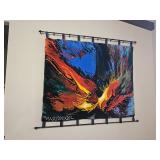 Leonardo Nierman "Twisted Trunk" Wool Tapestry Artword from Leonardo Nierman "Twisted Trunk" Wool Tapestry Artword from