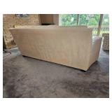 Plush Cream Upholstered Family Sofa from Klaussner Furniture Plush Cream Upholstered Family Sofa from Klaussner Furniture