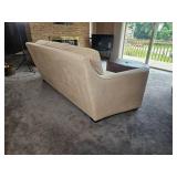 Plush Cream Upholstered Family Sofa from Klaussner Furniture Plush Cream Upholstered Family Sofa from Klaussner Furniture