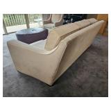 Plush Cream Upholstered Family Sofa from Klaussner Furniture Plush Cream Upholstered Family Sofa from Klaussner Furniture
