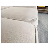 Plush Cream Upholstered Family Sofa from Klaussner Furniture Plush Cream Upholstered Family Sofa from Klaussner Furniture