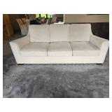 Plush Cream Upholstered Family Sofa from Klaussner Furniture Plush Cream Upholstered Family Sofa from Klaussner Furniture
